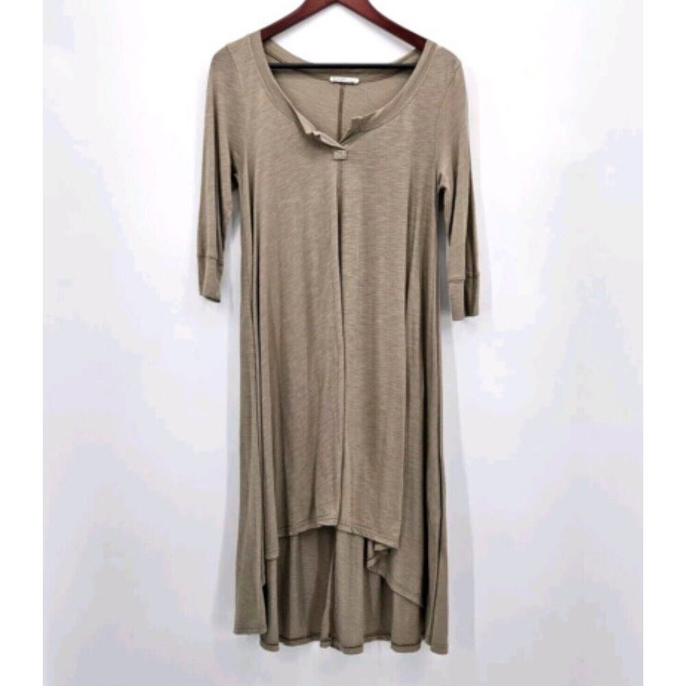 NWT Fresh Laundry High Low Midi Dress in Egg Shell size L‎